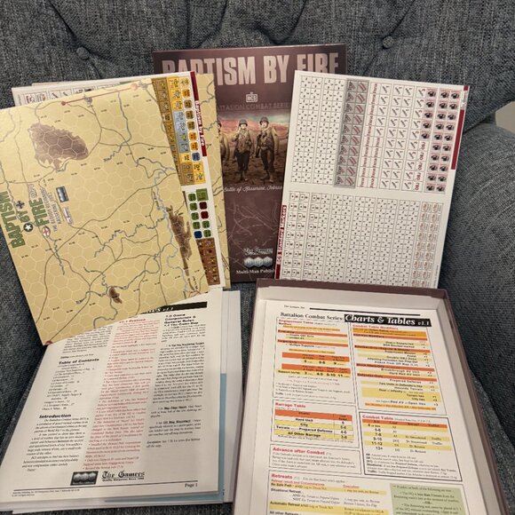 Baptism By Fire: The Battle of Kasserine (opened, never played) - Picture 2 of 11